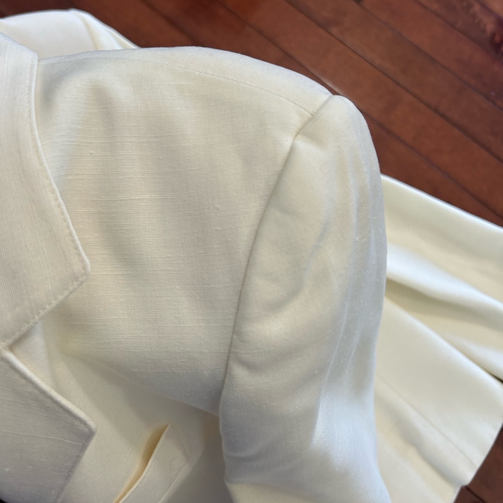 Evan Picone Cream Blazer & Skirt Set Size 10 - Picture 10 of 10
